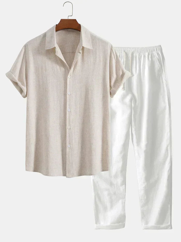 Men’s Summer Set – Loose Shirt, Breathable & Casual Fit