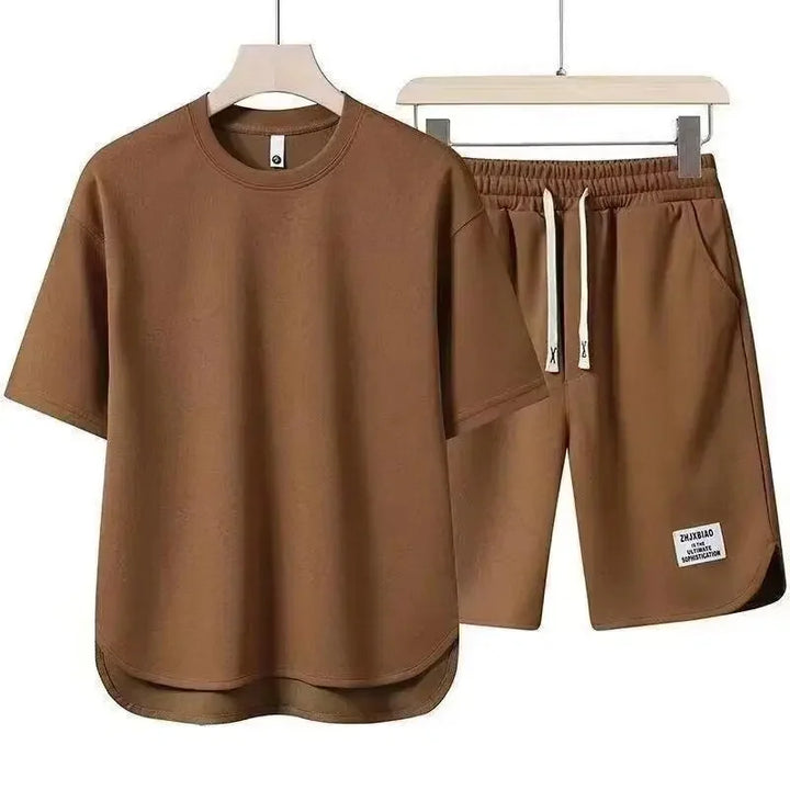 Men’s Casual Two-Piece T-Shirt & Shorts Set