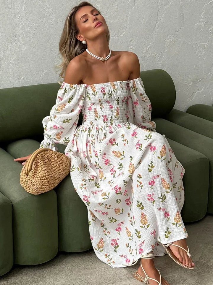 Women’s Off-Shoulder Floral Maxi Dress