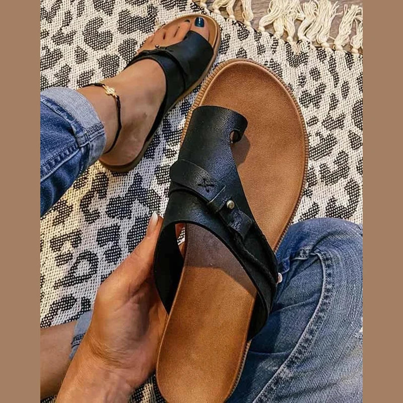 Women’s Casual Toe Loop Flat Sandals