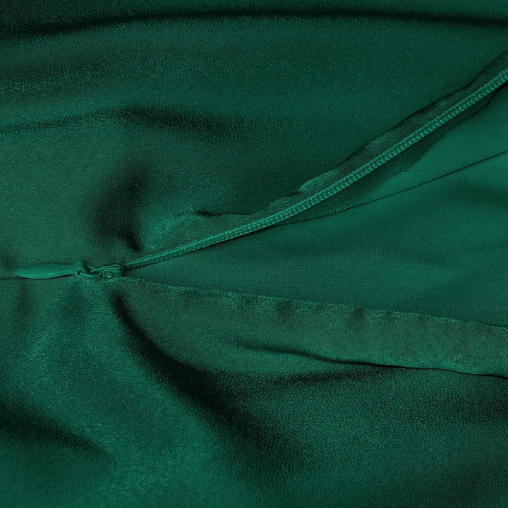 Rochelle | Feminine Satin Dress with Halter Neckline