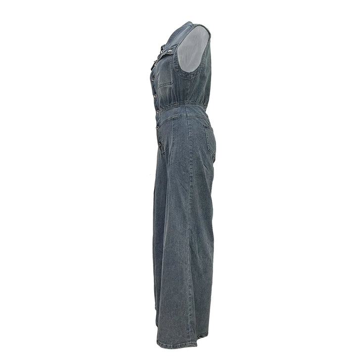 Stella | Cinched Waist Wide Leg Jumpsuit