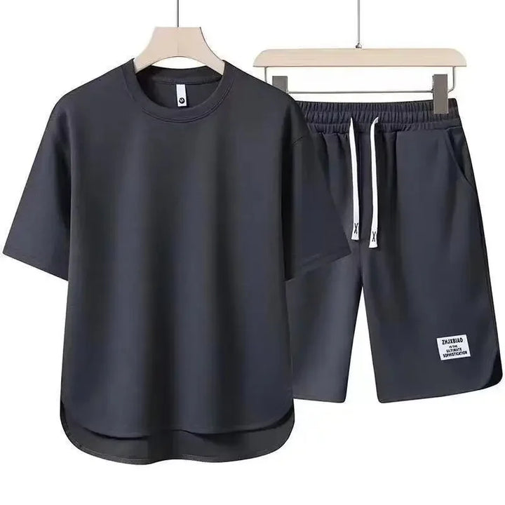 Men’s Casual Two-Piece T-Shirt & Shorts Set