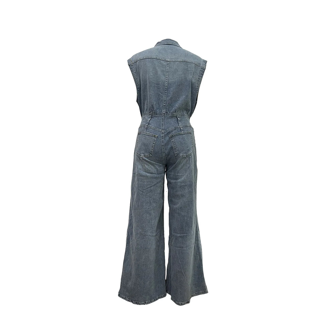 Stella | Cinched Waist Wide Leg Jumpsuit