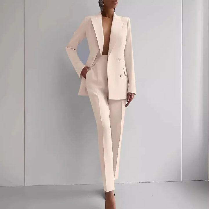 Women’s Elegant Two-Piece Blazer Suit Set