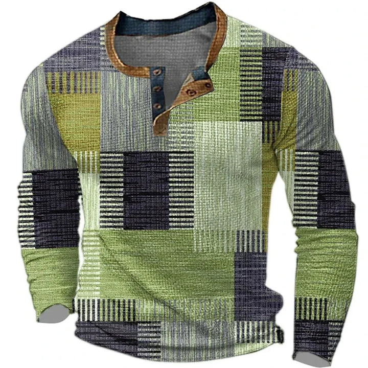Colorful Men's Long Sleeve Shirt