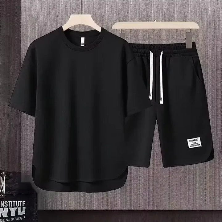 Men’s Casual Two-Piece T-Shirt & Shorts Set