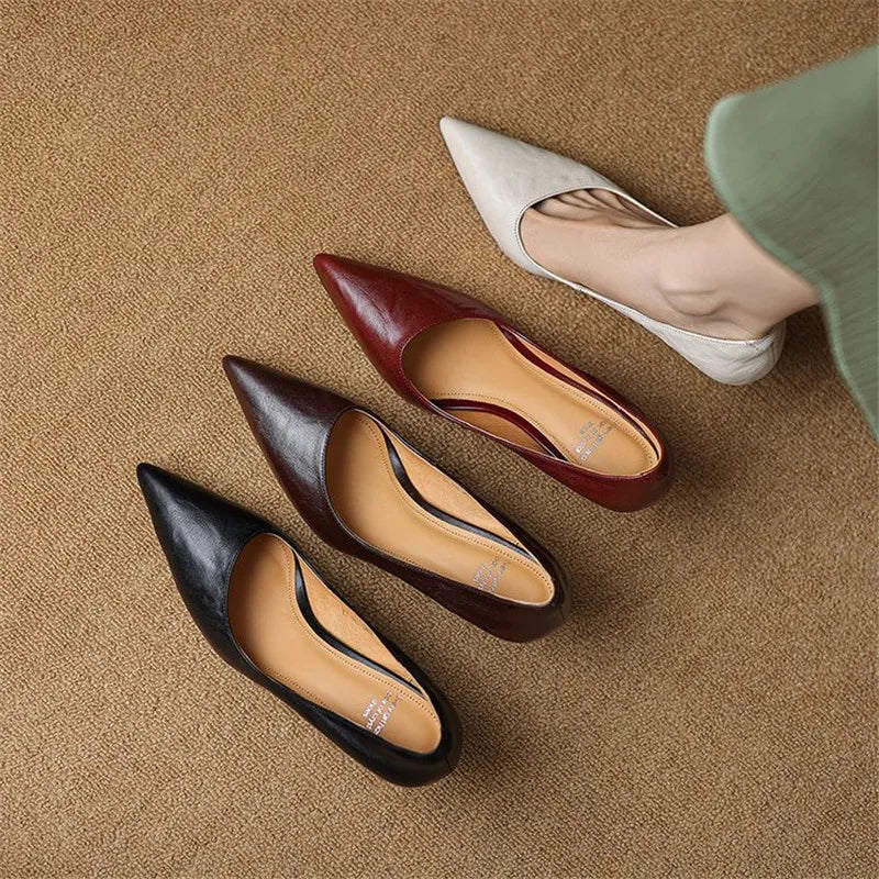 Avero Genuine Leather Heels