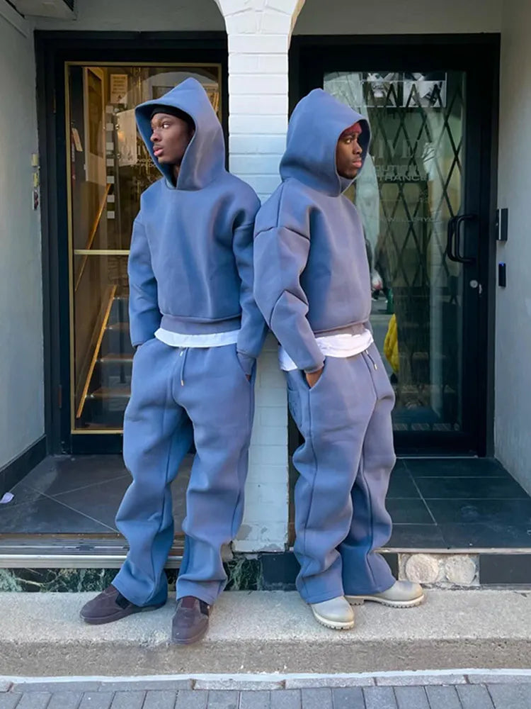 Unisex Complete Sports Outfit with Oversized Hood and Sweatpants