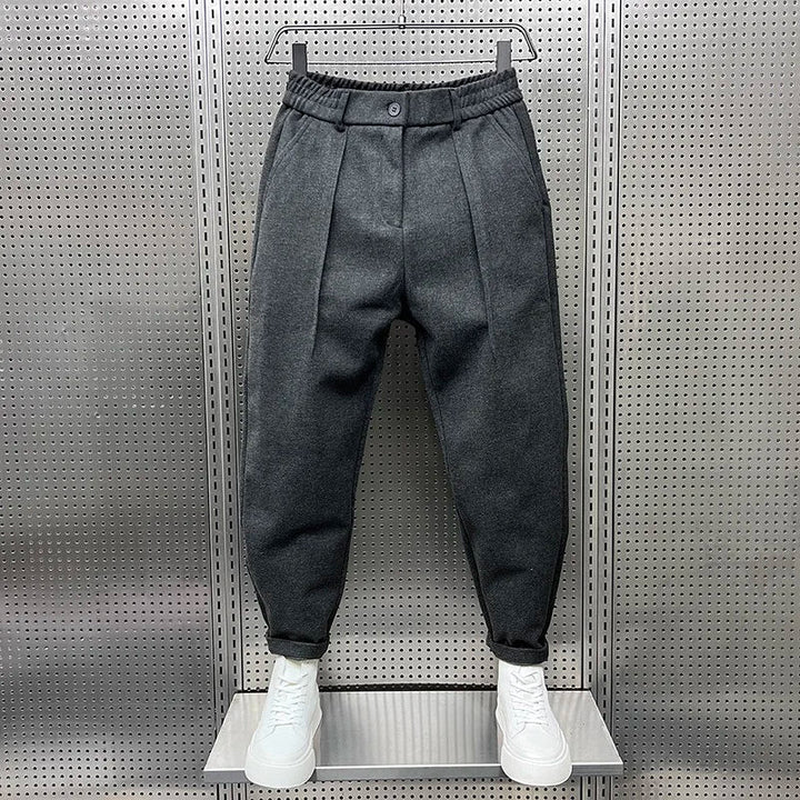 Marcin | Elegant Melange Effect Pants