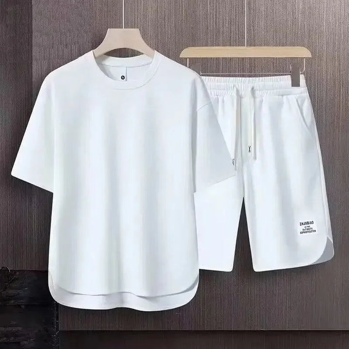 Men’s Casual Two-Piece T-Shirt & Shorts Set