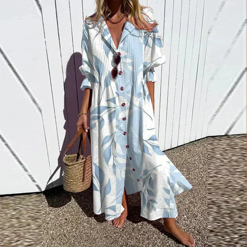 Stella | Women’s Boho Floral Long Sleeve Maxi Dress