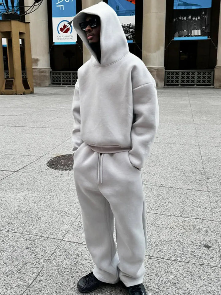Unisex Complete Sports Outfit with Oversized Hood and Sweatpants