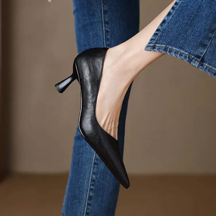 Avero Genuine Leather Heels