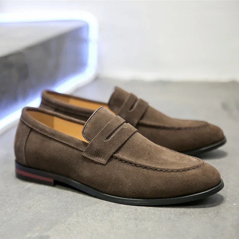 Men's suede loafers – elegant fit, lightweight sole & timeless style