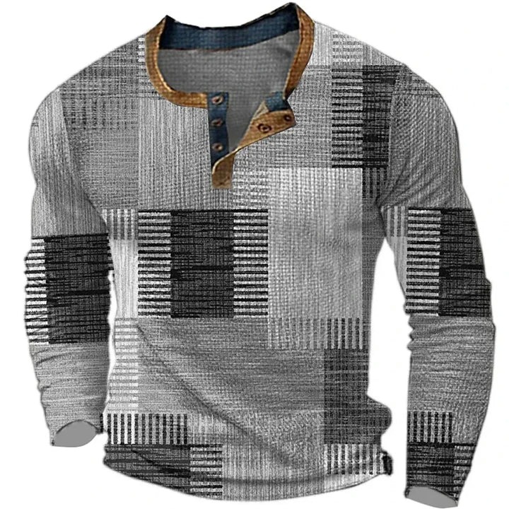 Colorful Men's Long Sleeve Shirt