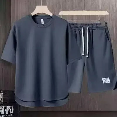 Men’s Casual Two-Piece T-Shirt & Shorts Set