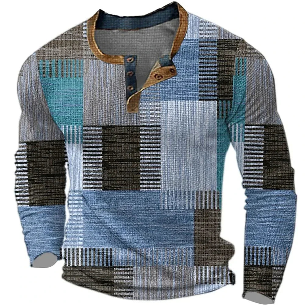 Colorful Men's Long Sleeve Shirt