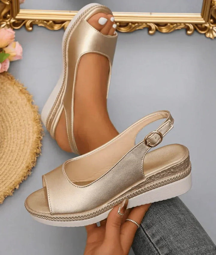 Nella | Elegant Women's Sandals with Adjustable Heel Strap