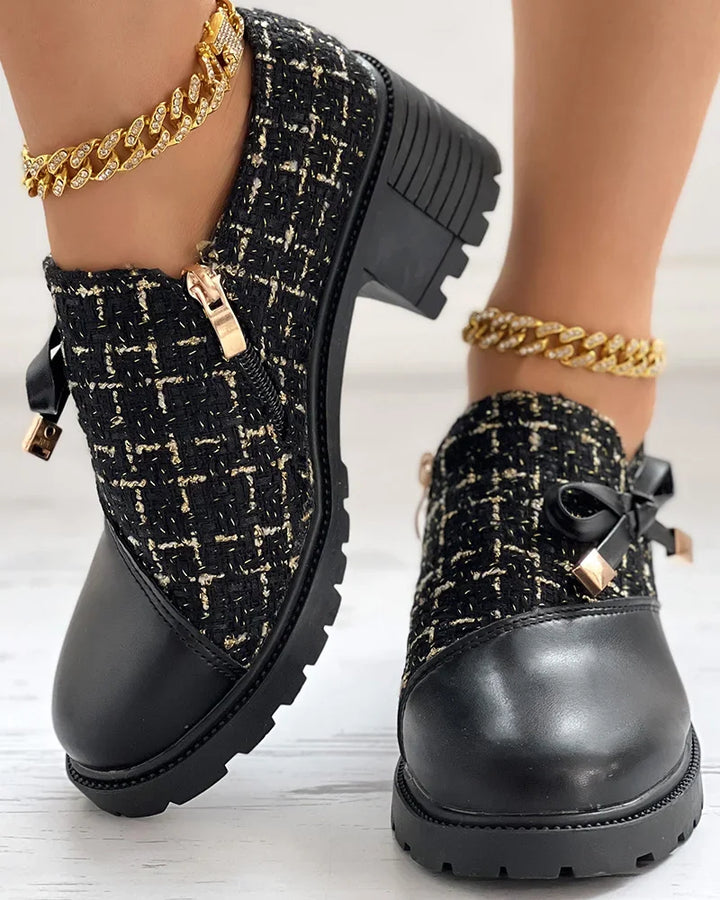 Women’s Casual Bow Detail Platform Loafers
