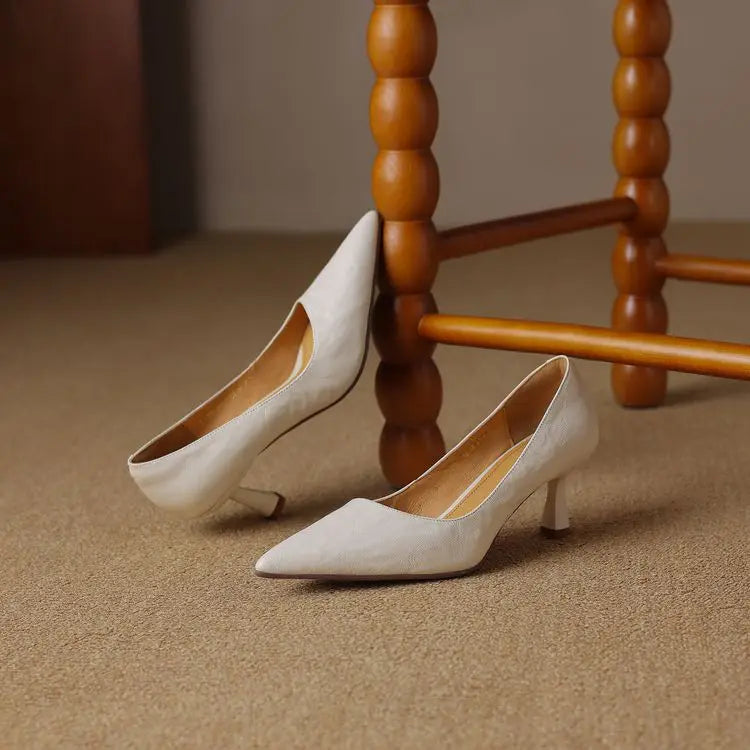 Avero Genuine Leather Heels