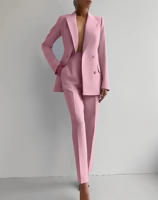 Women’s Elegant Two-Piece Blazer Suit Set