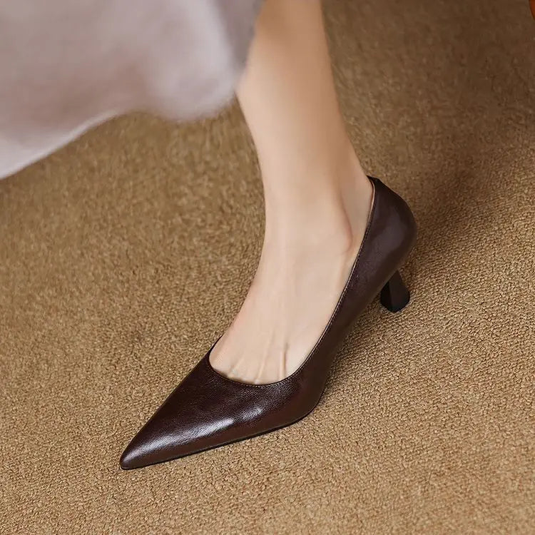 Avero Genuine Leather Heels