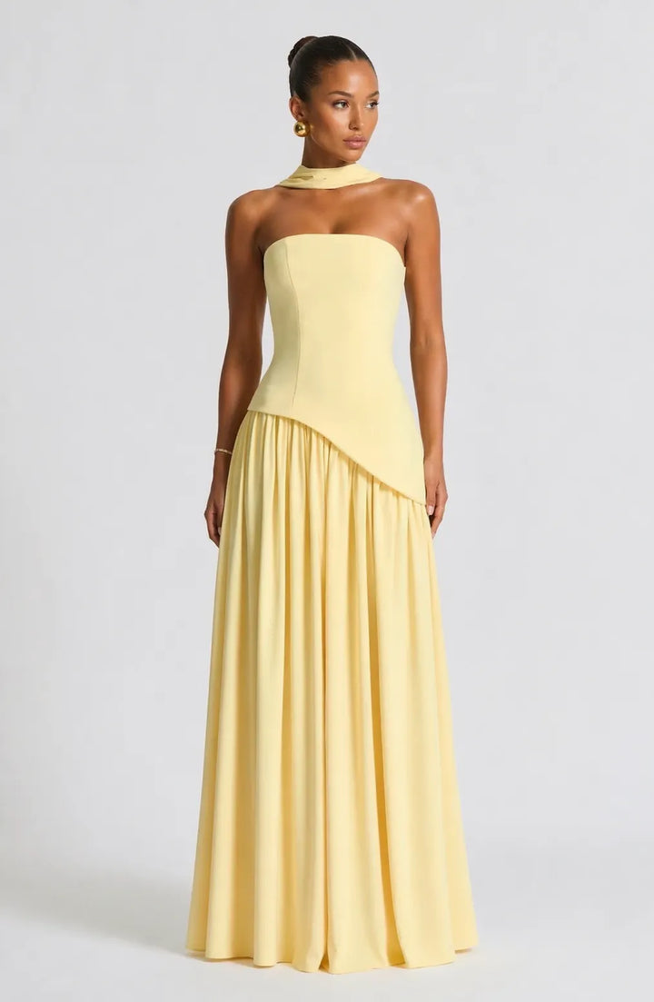 Rhoda | Sculptural Romance Maxi Gown