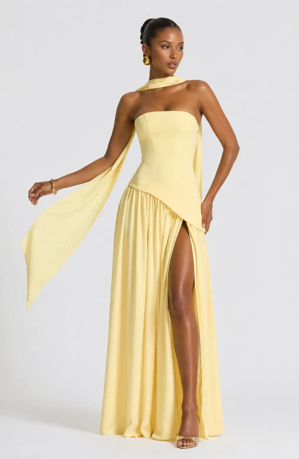 Rhoda | Sculptural Romance Maxi Gown