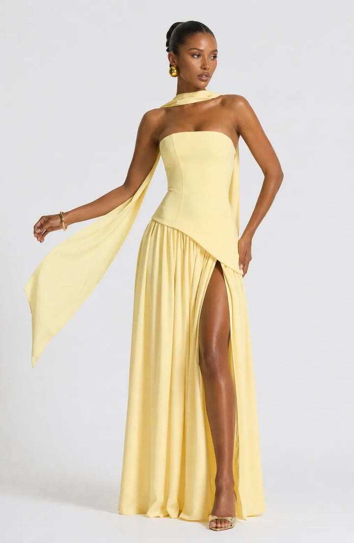 Rhoda | Sculptural Romance Maxi Gown