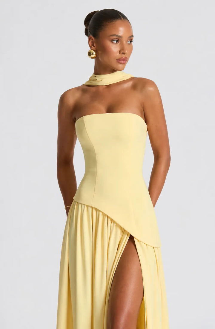 Rhoda | Sculptural Romance Maxi Gown