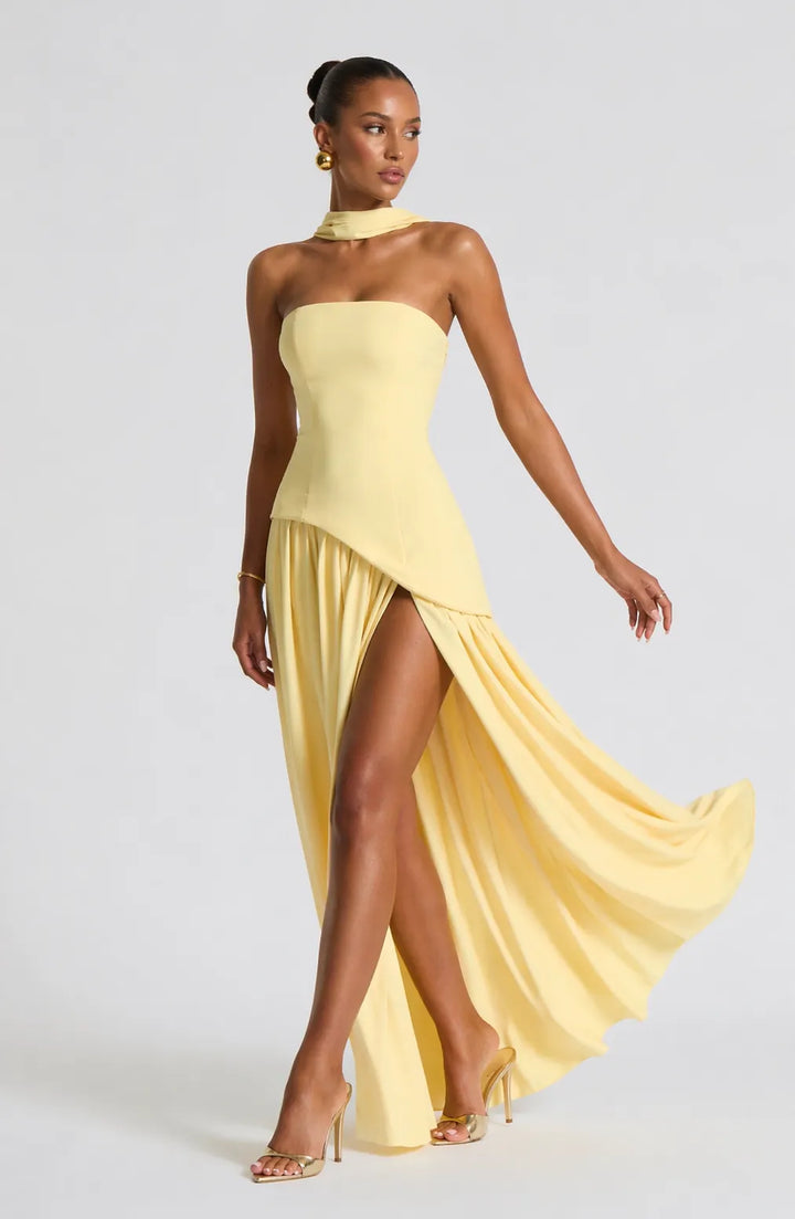 Rhoda | Sculptural Romance Maxi Gown