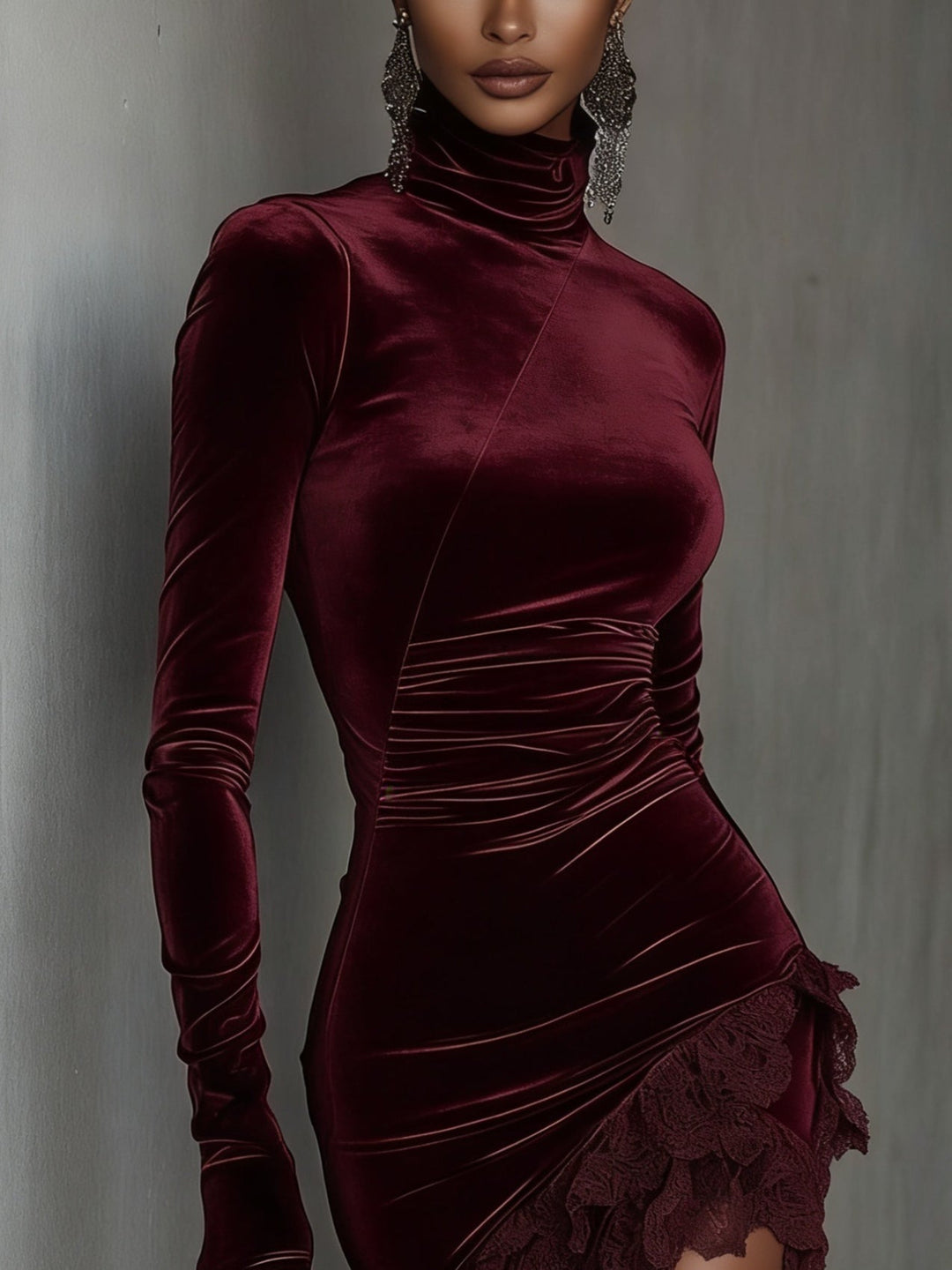 Elowen™ | Chiara Velvet Mini Dress