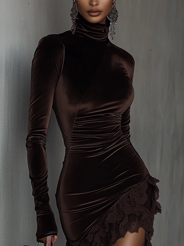 Elowen™ | Chiara Velvet Mini Dress
