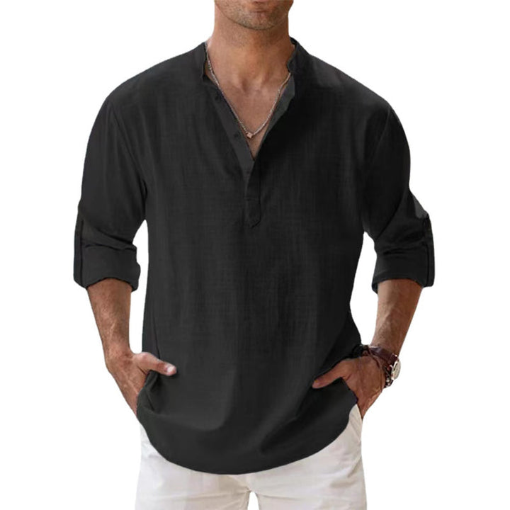 Men’s Lightweight Henley Long Sleeve Casual Shirt