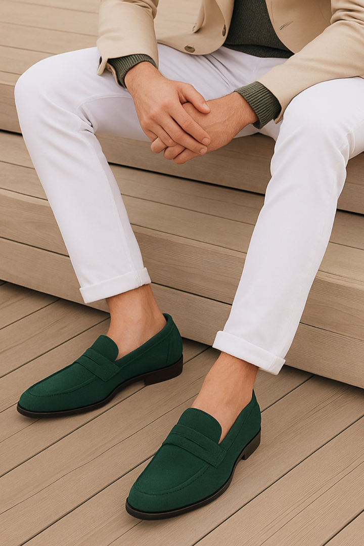 Men's suede loafers – elegant fit, lightweight sole & timeless style