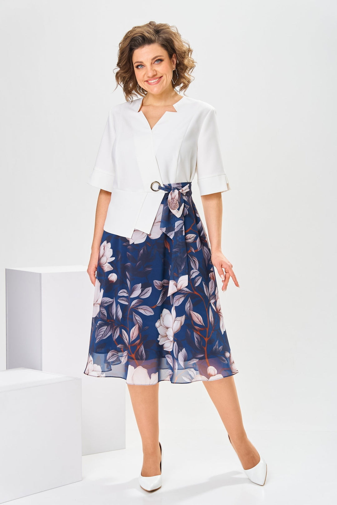 Marjorie | High-Quality Dress with Cotton-Silk Blend