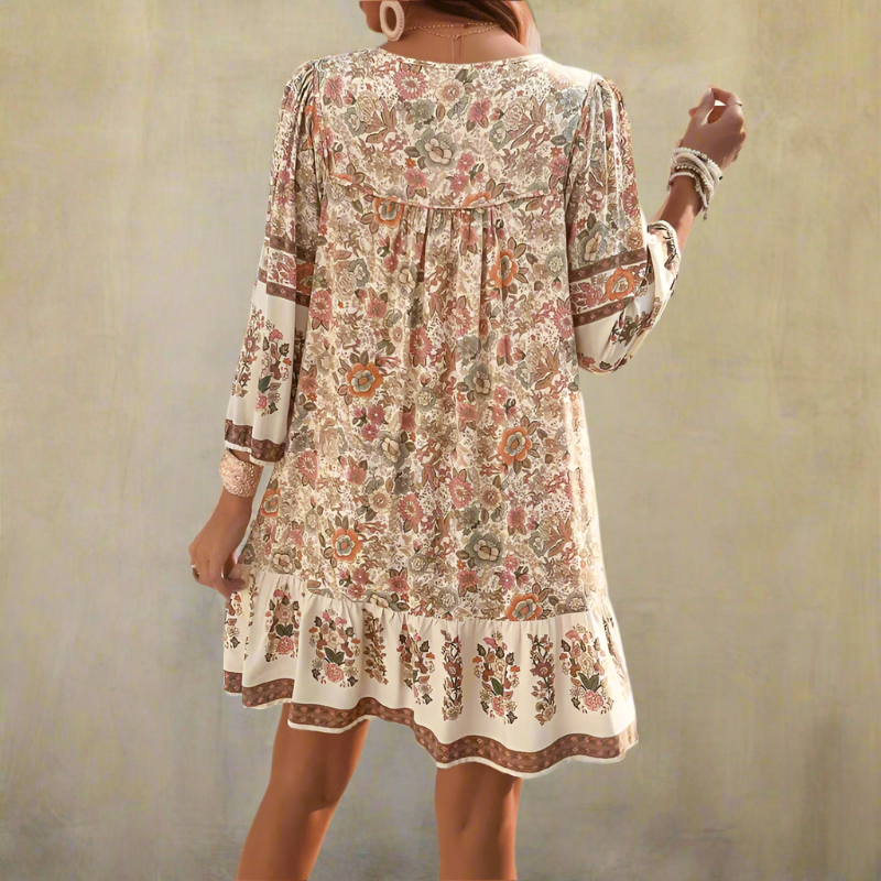 Boho Floral Mini Dress