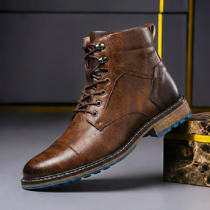 Jake Two-Tone Leather Boots