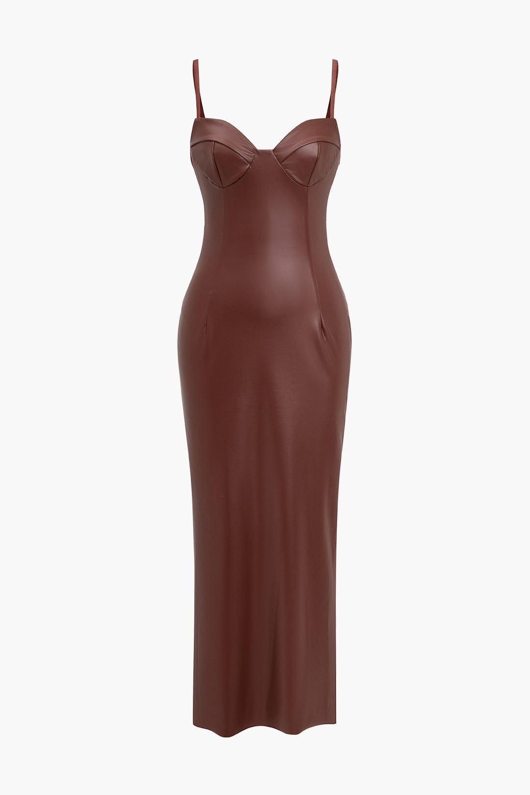 Sophia | Seductive Leather Maxi Dress – Sexy & Elegant