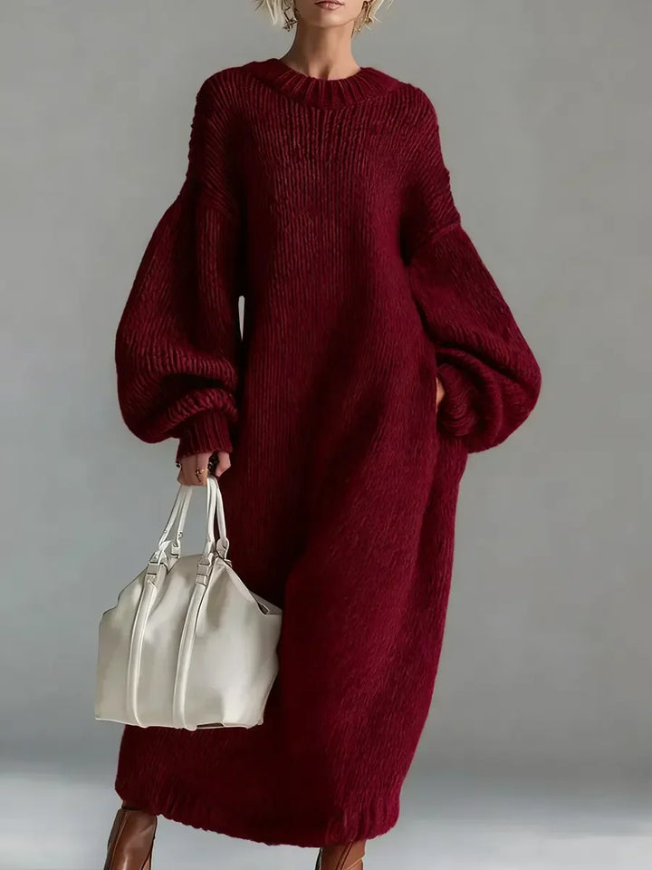 Knit Dress with Long Sleeves