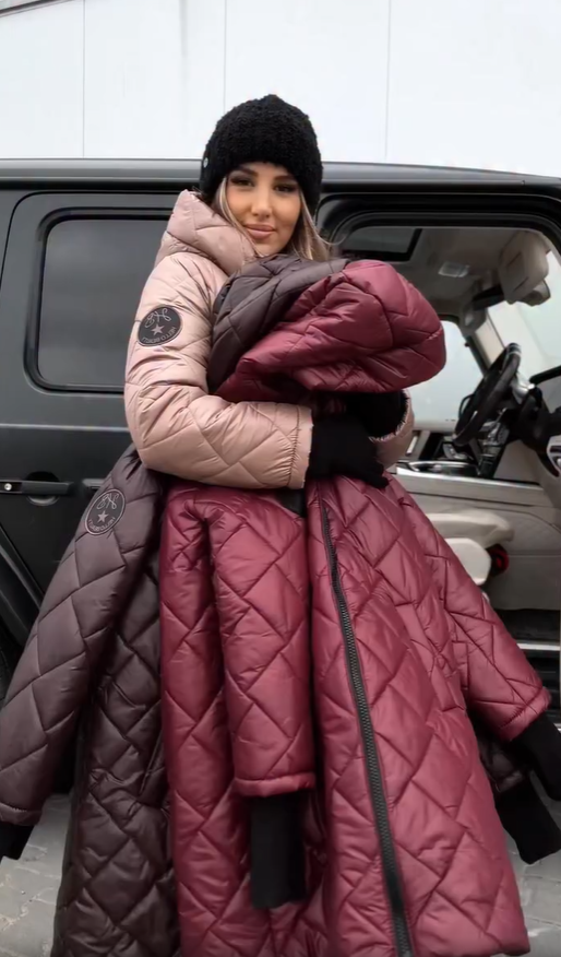 Women's Winter Quilted Jacket with High Collar