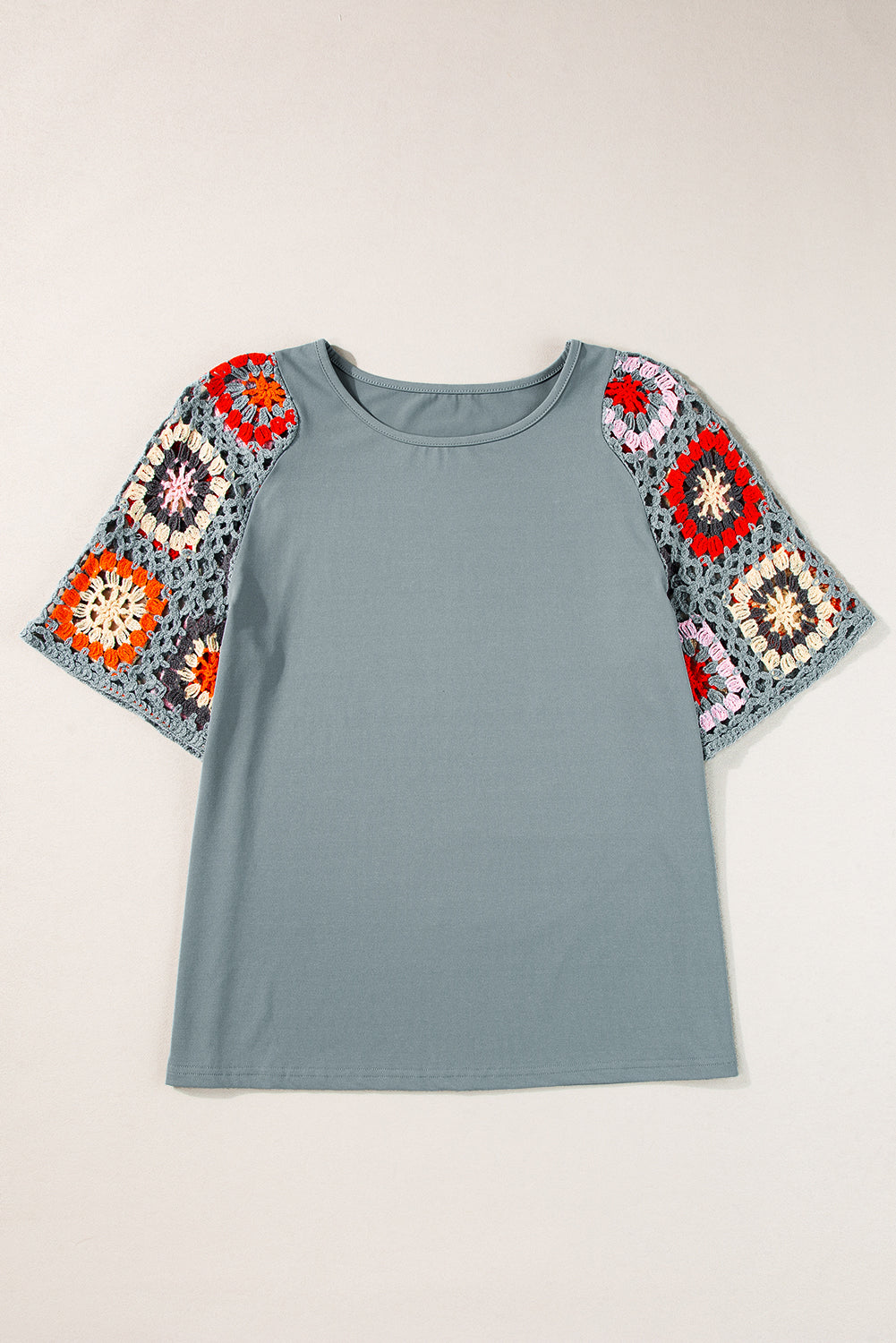 Meribeth | Crochet Top with Floral Pattern