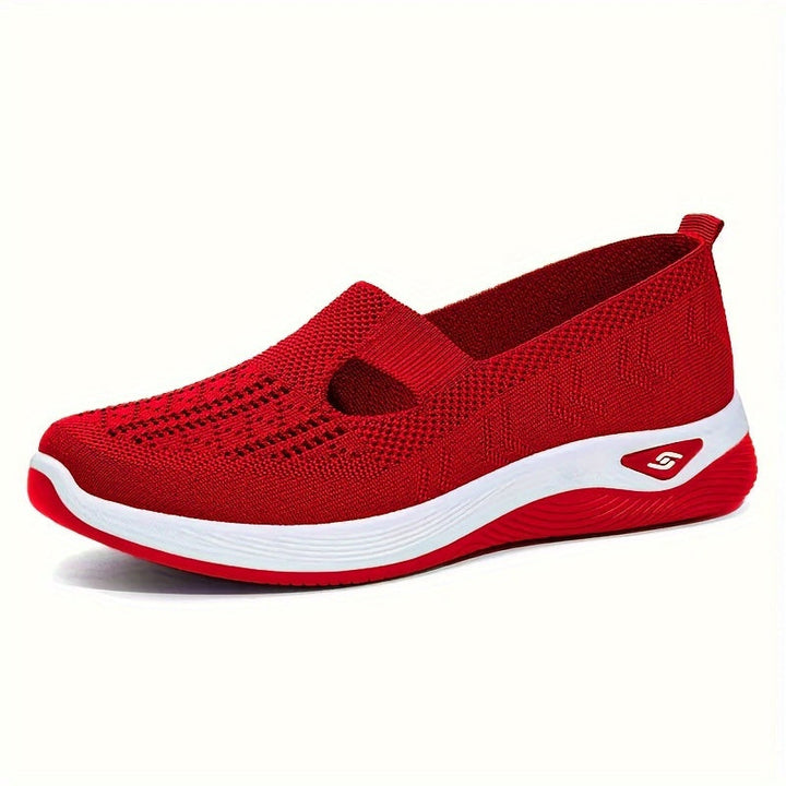 Women's Slip-On Sports Shoes | with Mesh and Thick Sole