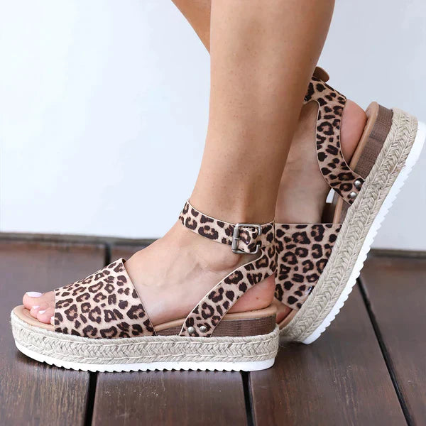 Women’s Platform Sandals with Ankle Strap