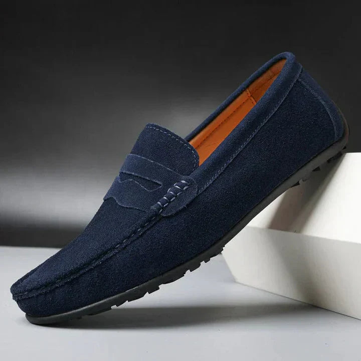 Men's Slip-On Suede Look – Slip-On, Comfort Sole & Spring & Summer