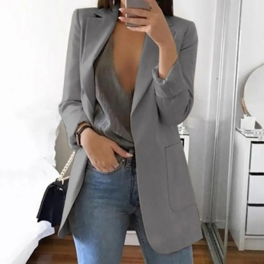 Women’s Casual Longline Blazer Jacket