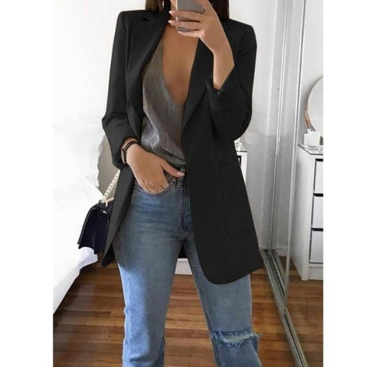 Women’s Casual Longline Blazer Jacket