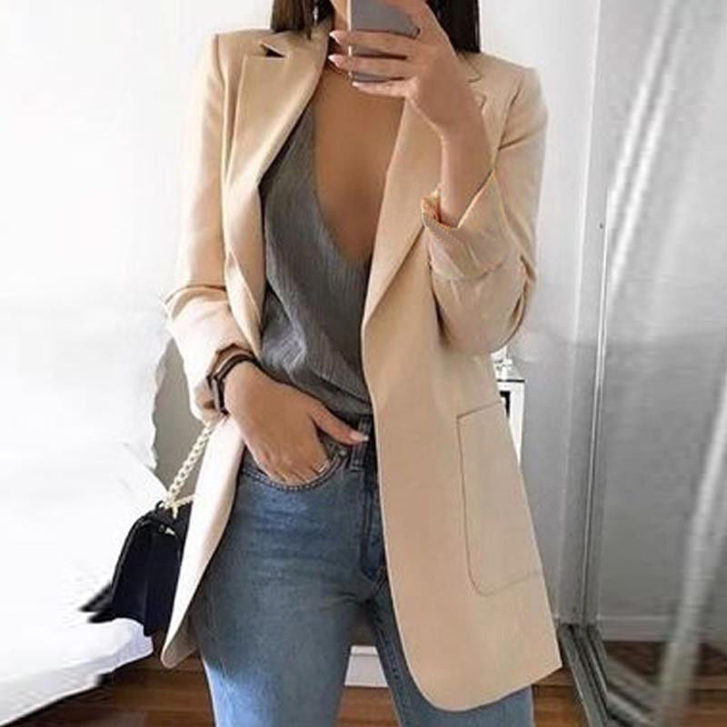 Women’s Casual Longline Blazer Jacket