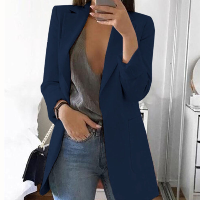 Women’s Casual Longline Blazer Jacket
